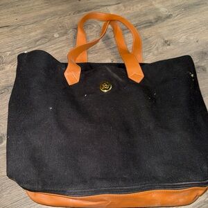 Black and Tan Tote Bag